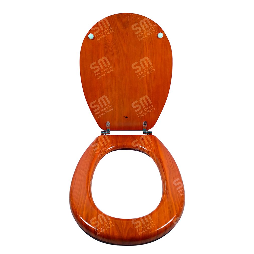 Asiento Derpla Pi Enchapado en Madera Natural para Inodoro Pilar