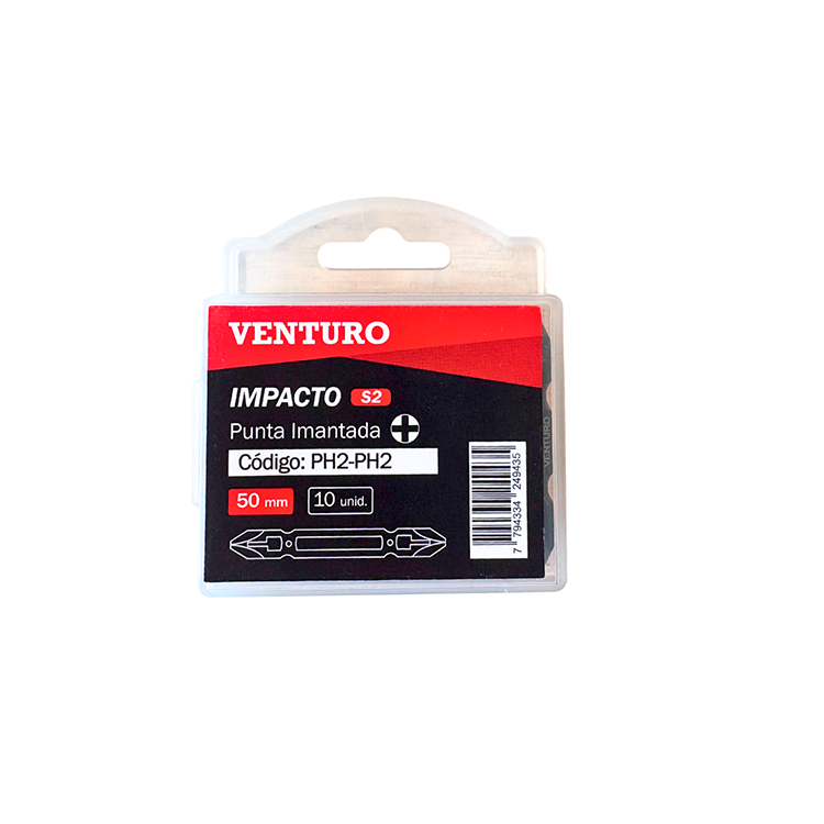 Punta Atornillador Ph2x Ph2 X10unid Impacto Imantada Venturo