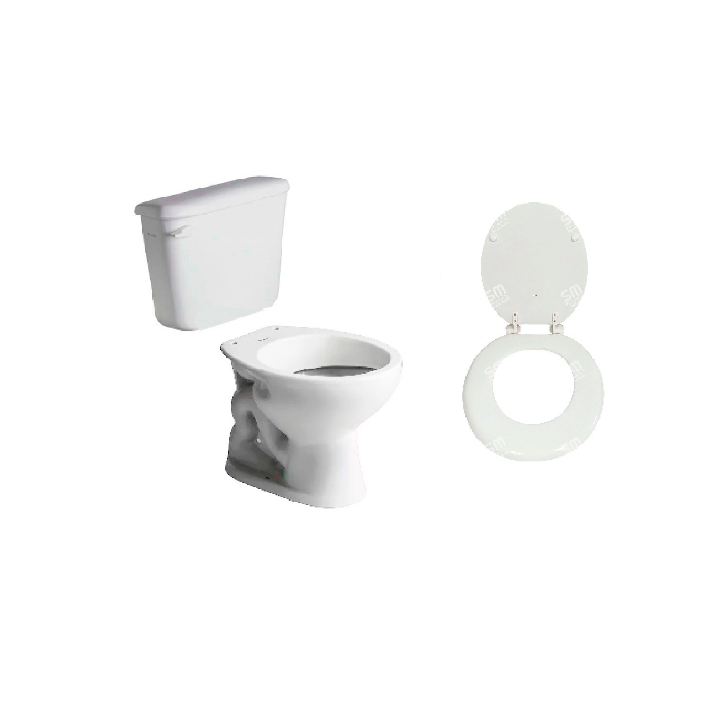 INODORO CORTO FERRUM ANDINA + DEPÓSITO LOZA 9LTS COLGAR + TAPA TSX