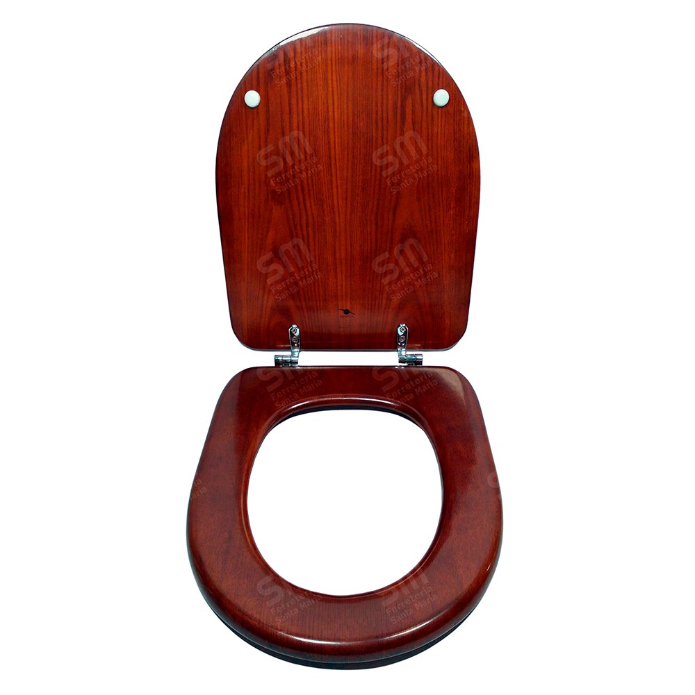 Asiento Derpla Mu Enchapado en Cedro Natural para Inodoro Murano