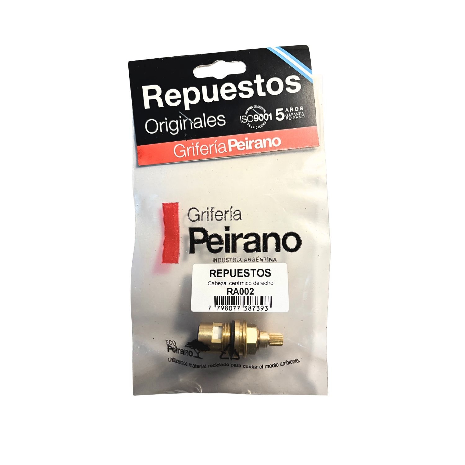 Repuesto Peirano Ra002 Original Cabezal Frío P/ Grifería