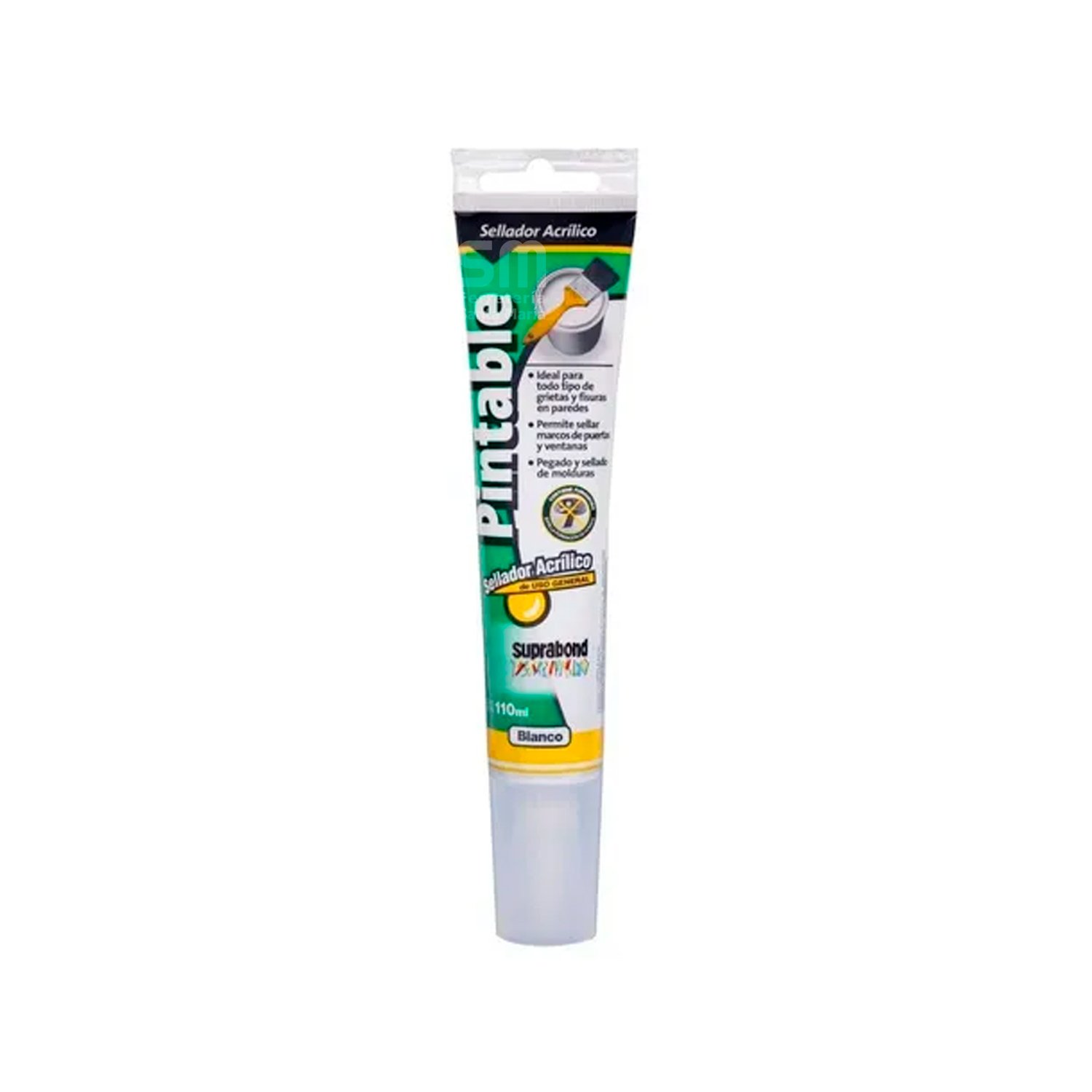 Sellador Acrilico Pintable Blanco Suprabond 110ml