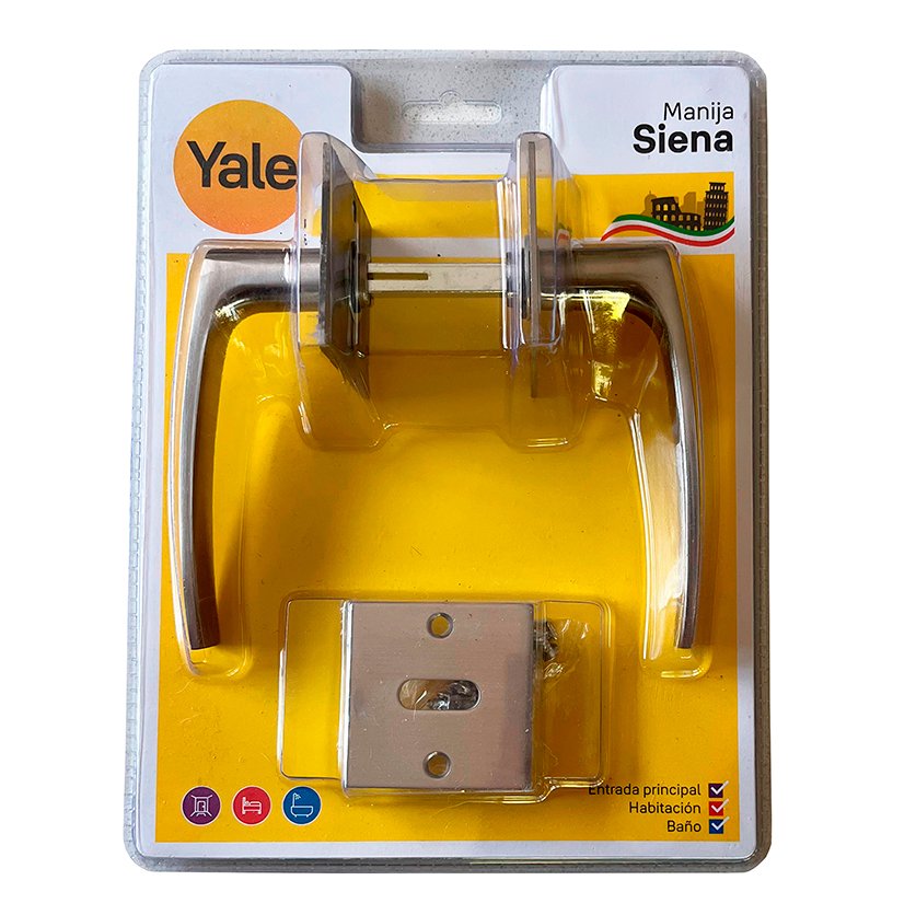 Manija Siena Acero Inoxidable Picaporte Doble Yale
