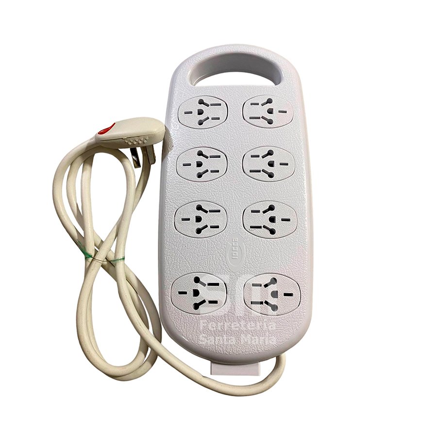 Zapatilla Multinorma Ovalada 8 Tomas C/ Cable 1,5m Ciocca · foto 1