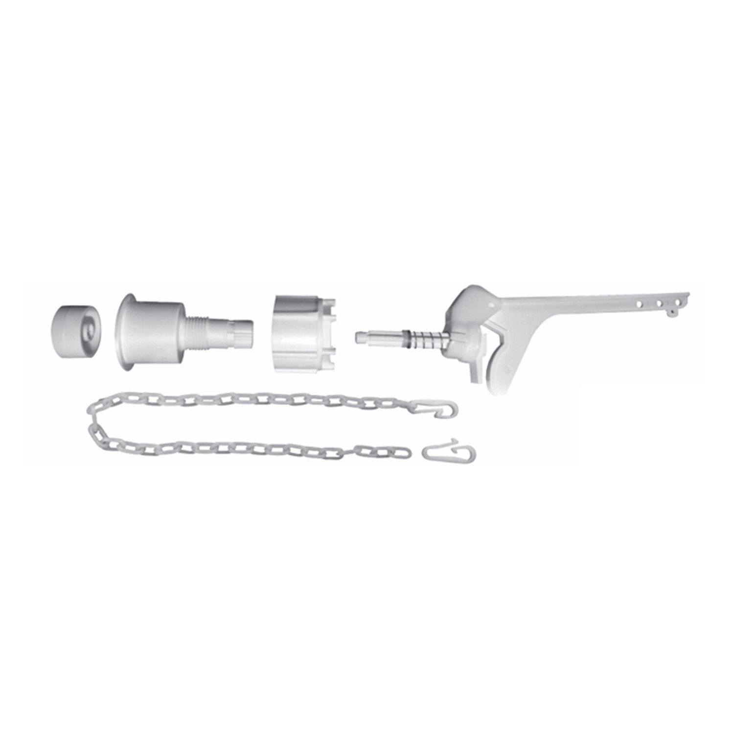 Botón Redondo Pvc Blanco Ferrum Original Vta38