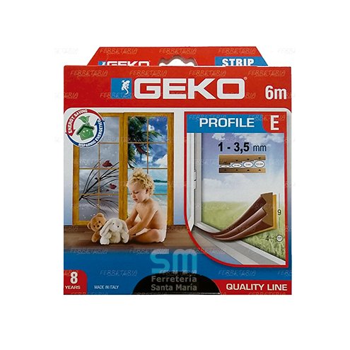 Burlete Tipo E Marron X6m Geko
