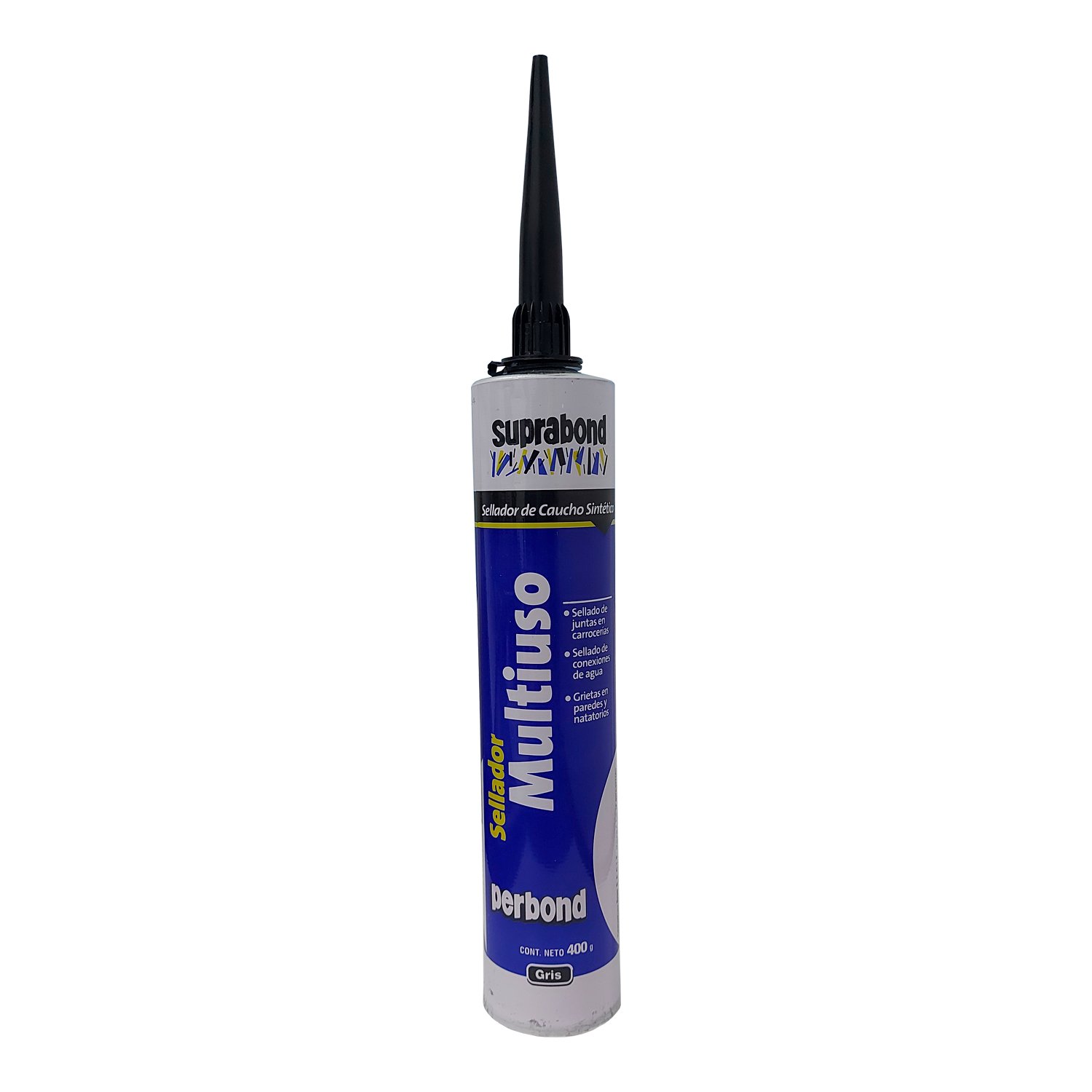 Sellador Caucho Multiuso Perbond Gris Suprabond X 400ml