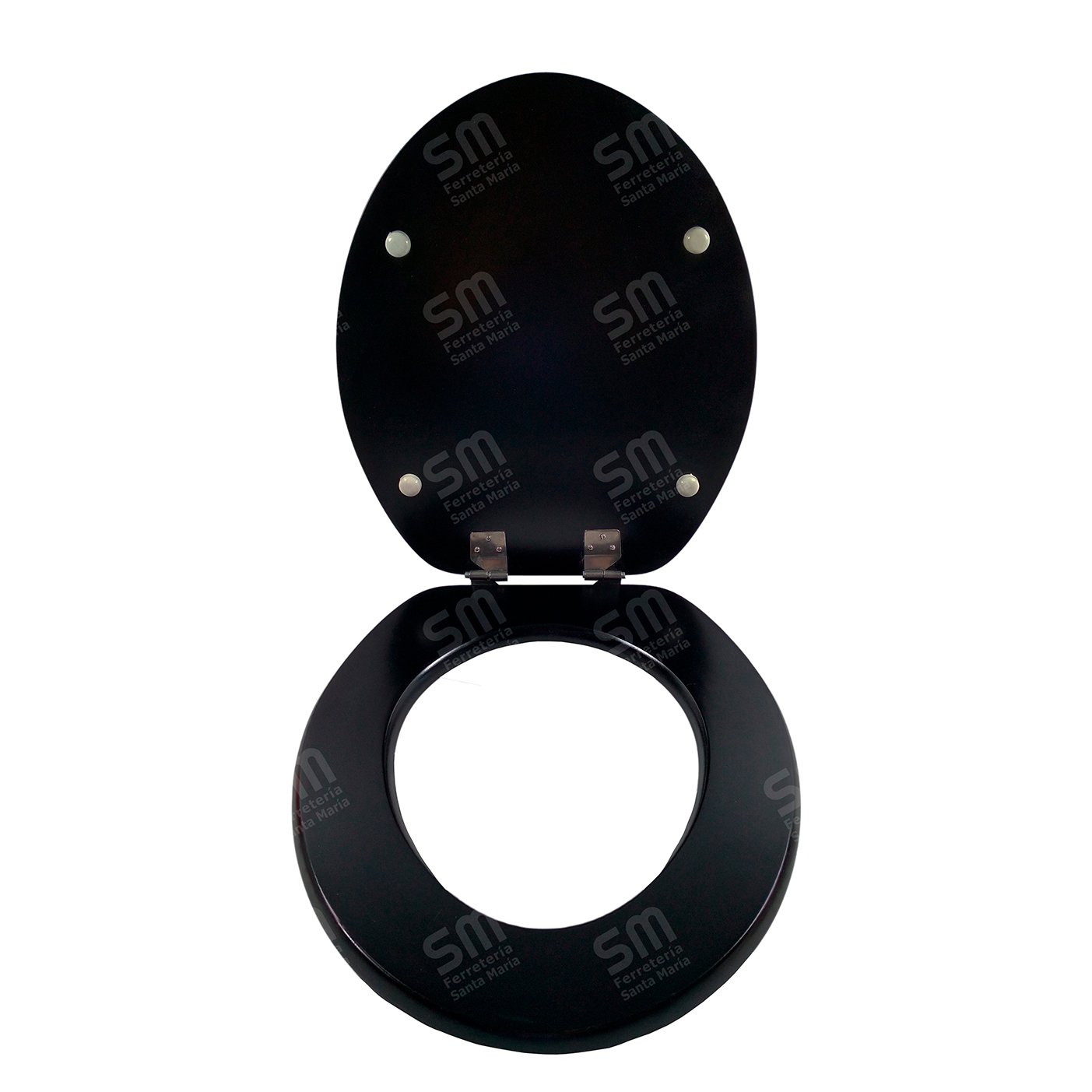 Asiento Fadas Negro Mate para Inodoro Andina