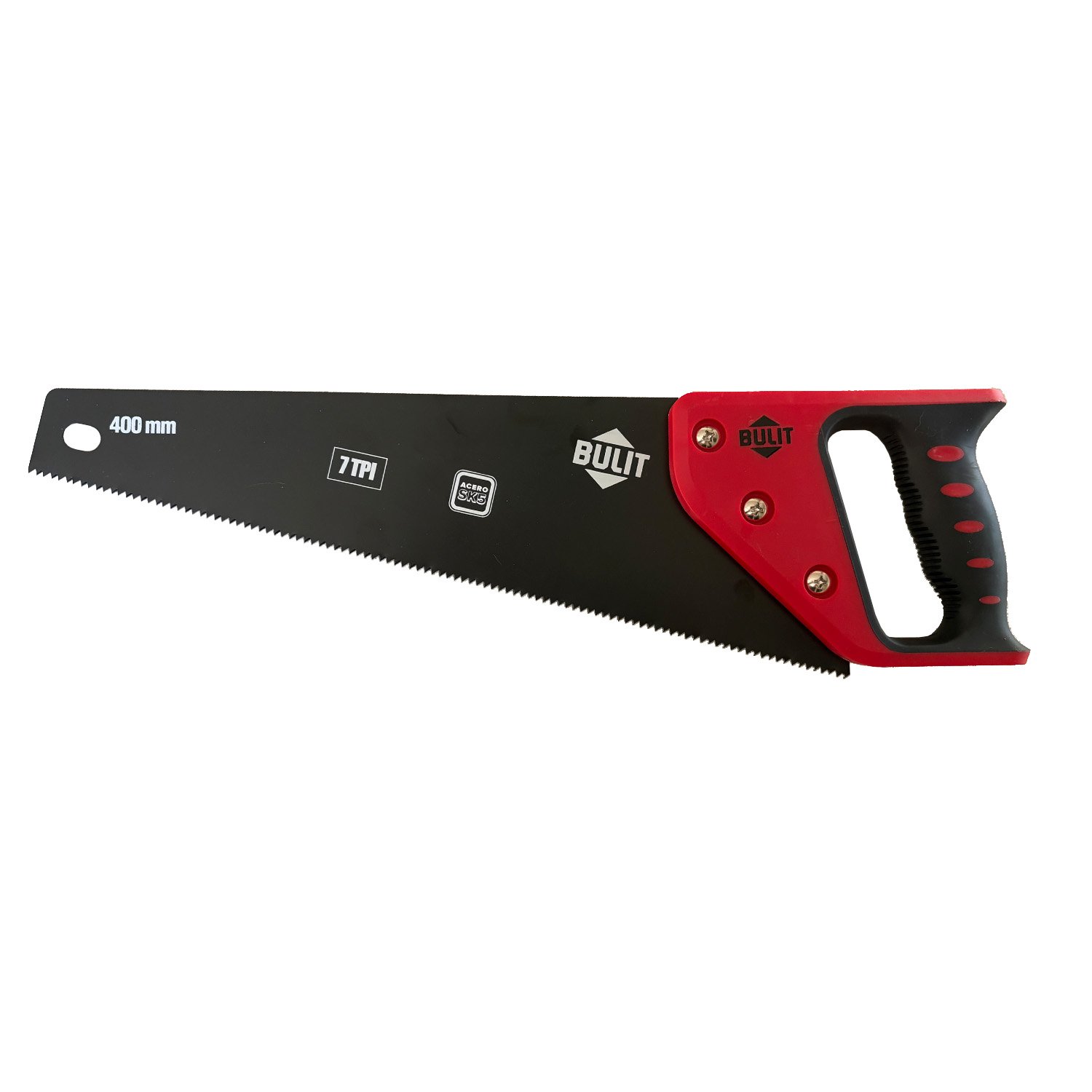 Serrucho Profesional Acero Sk5 400mm Bulit Mango Grip Negro