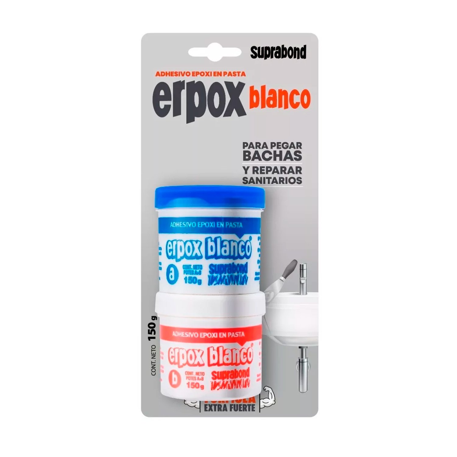 Adhesivo Epoxi Erpox Blanco X 150gr Soldadura Subrabond