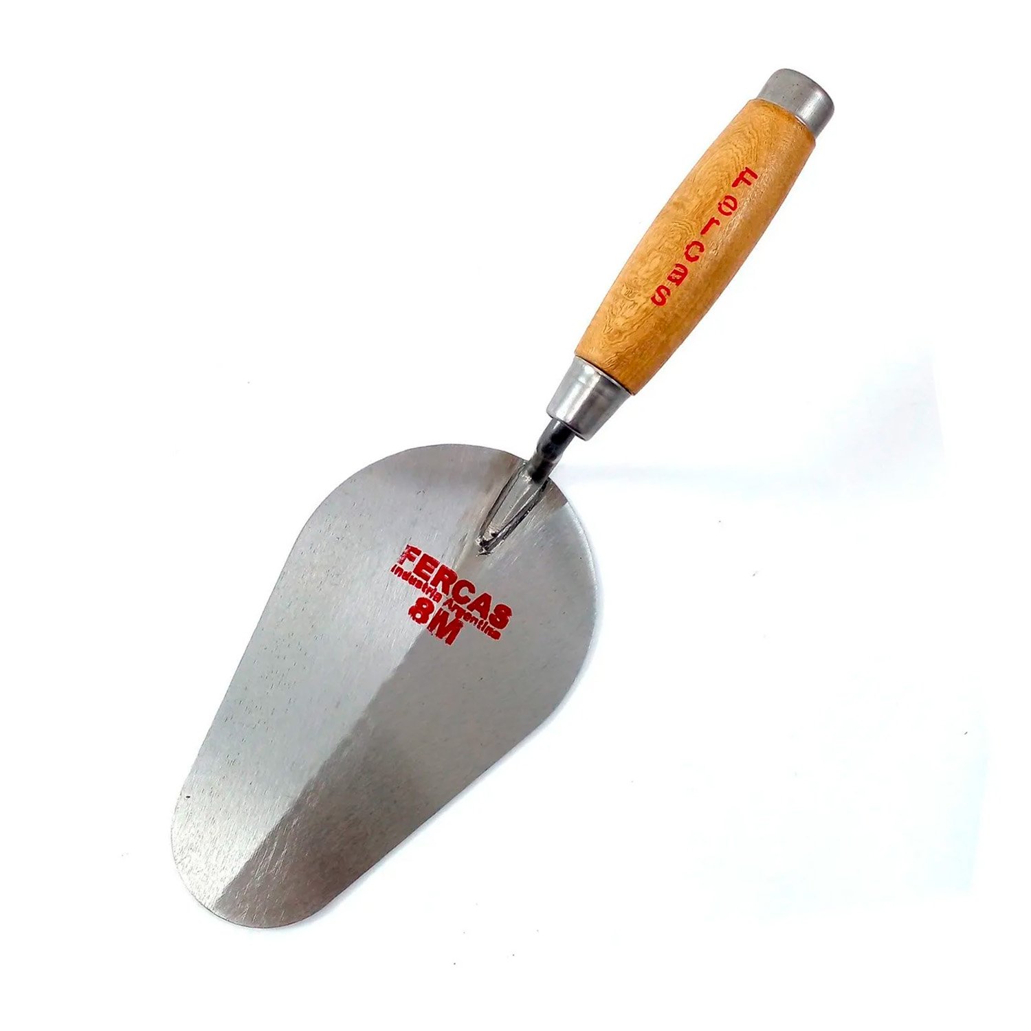 Cuchara Albañil Nro 8m Soldada Mango Madera Nacional