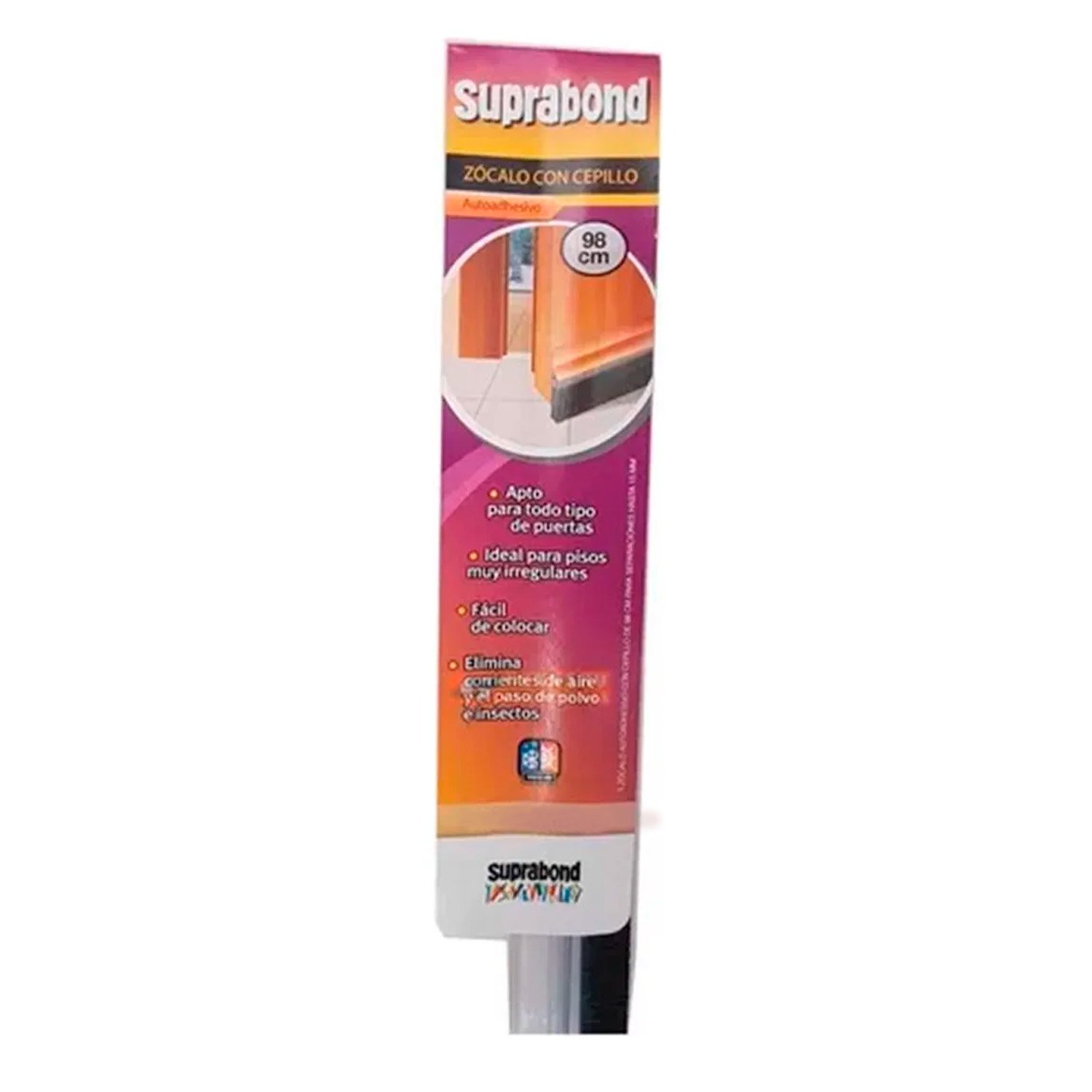 Zocalo C/ Cepillo Blanco 100 Cm Suprabond