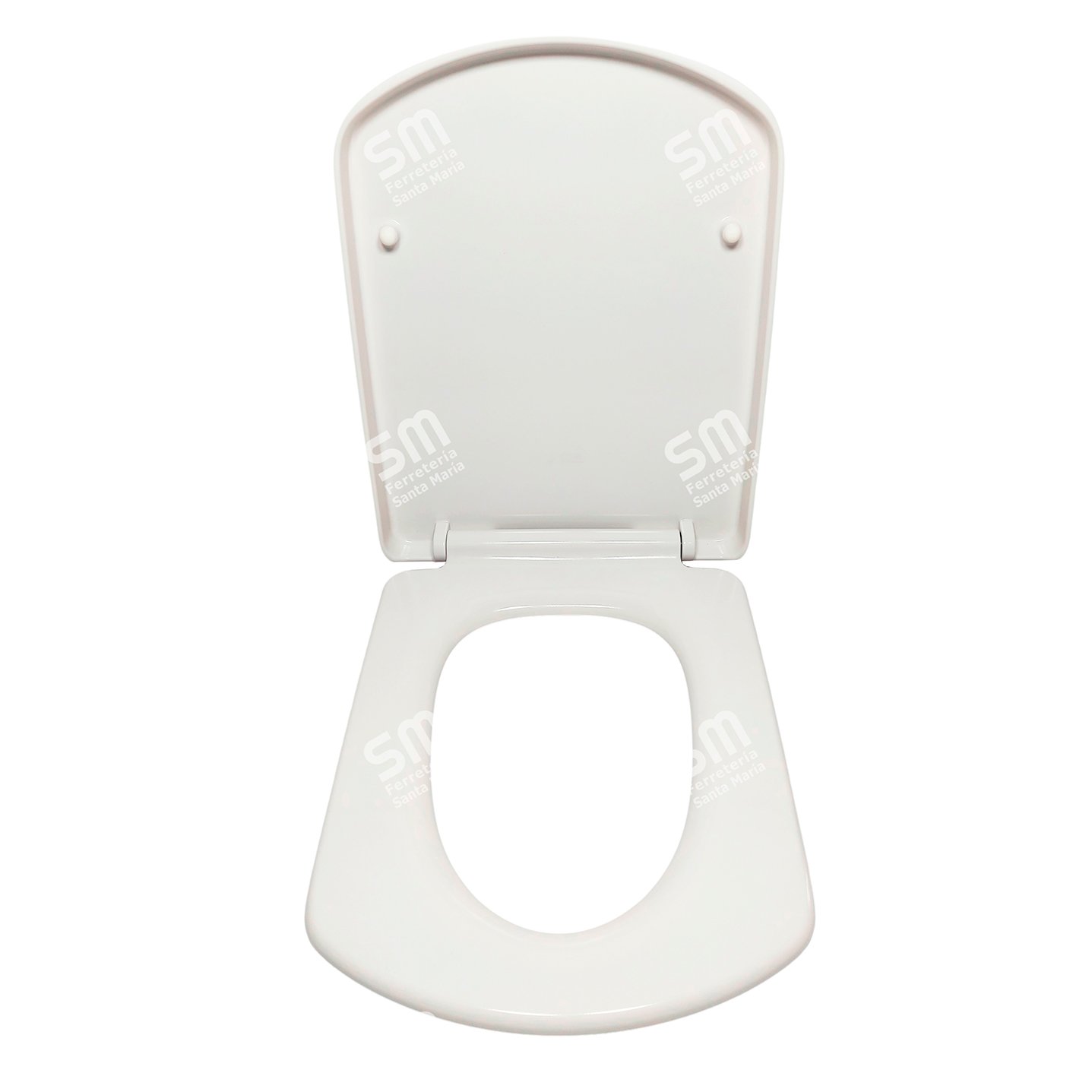 Asiento Ariel Blanco Cierre Suave Desmontable para Inodoro Hall