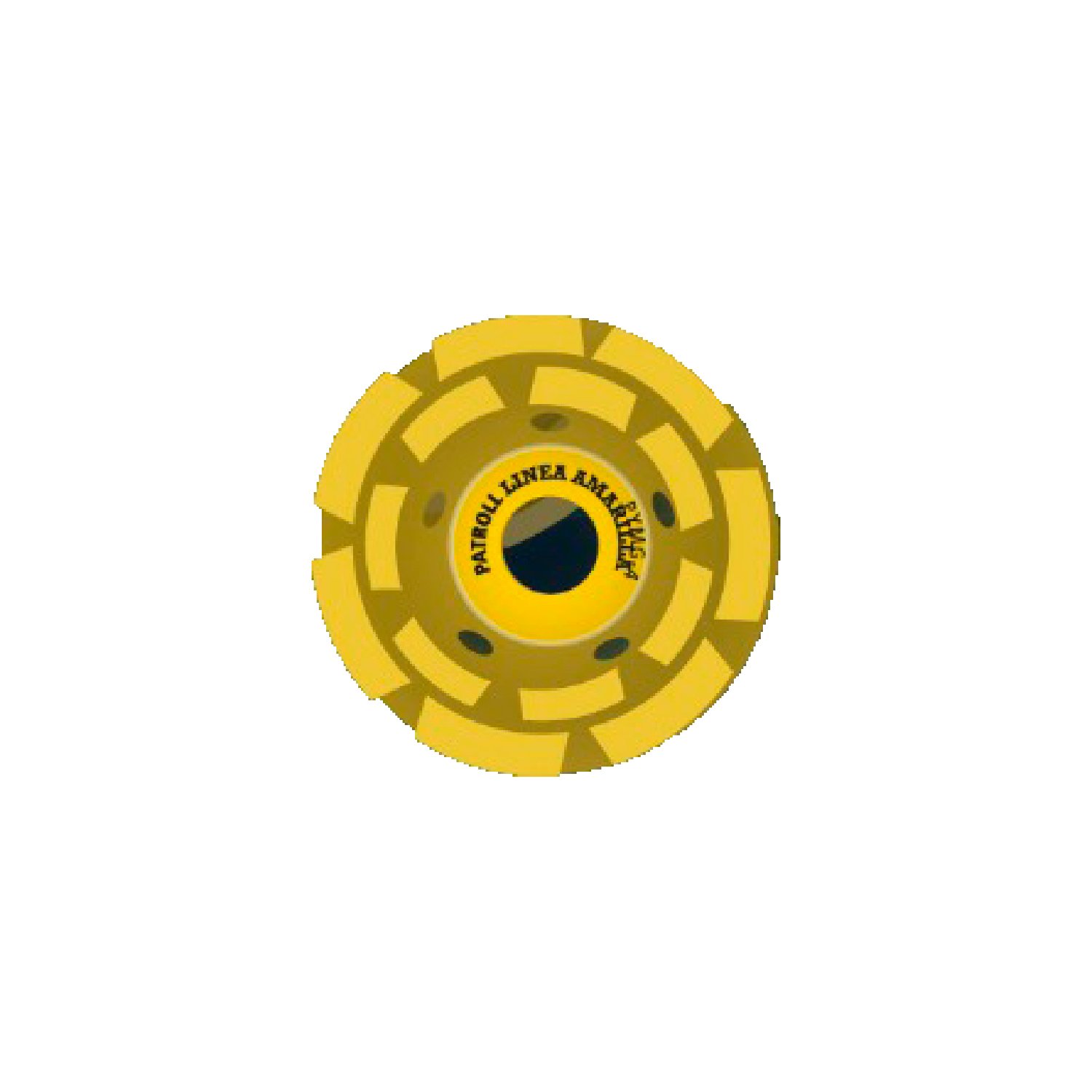 Muela Diamantada Doble Hilera 100mm Patroll Amarilla Aliafor