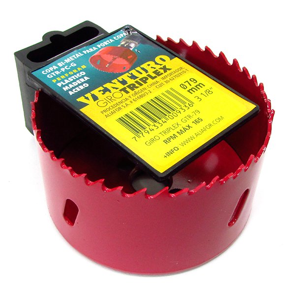 Sierra Copa Bimetal Ø 79mm Giro Triplex Venturo Aliafor Gtr