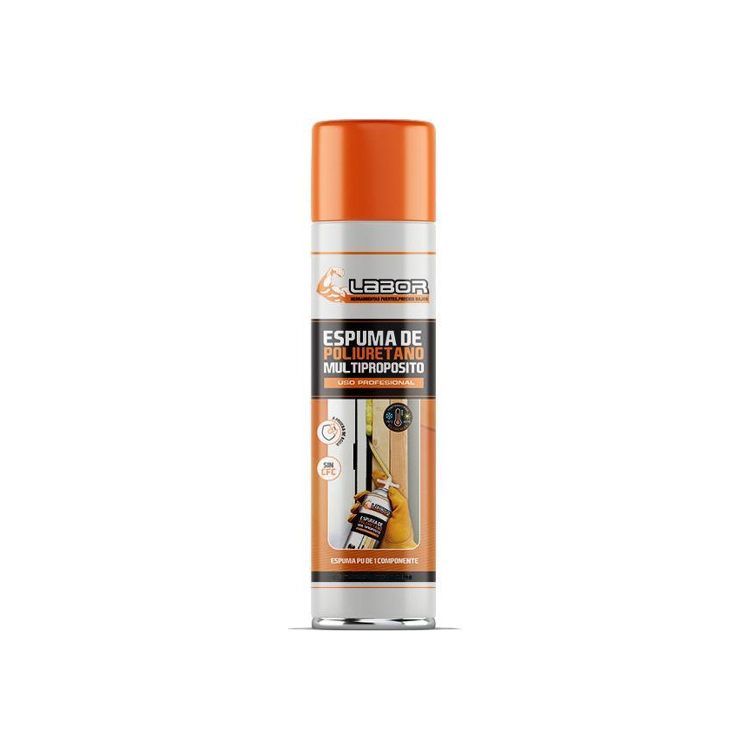 Espuma de Poliuretano Expandido Labor 300 Ml Multipropósito