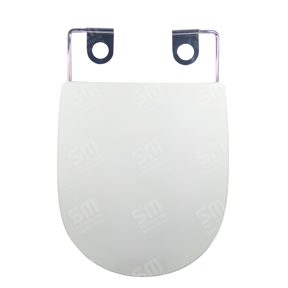 Tapa de Bidet Pilar Blanco Madera Laqueada Herraje Cromo Derpla