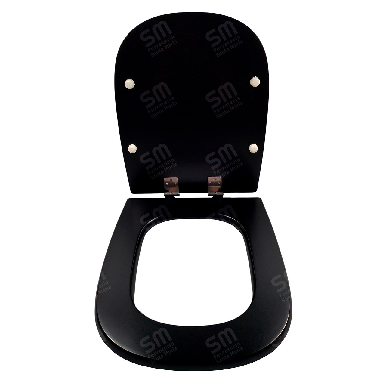 Asiento Fadas Negro Mate para Inodoro Bari