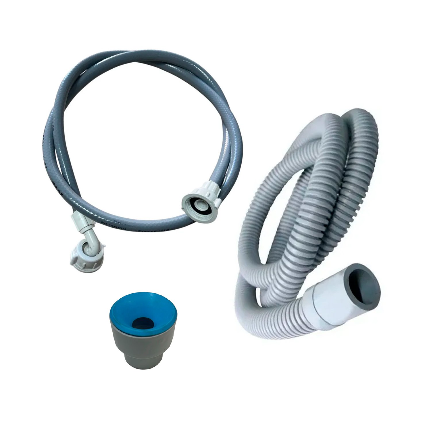 Manguera Descarga y Carga para Lavarropas 2,5m + Adaptador