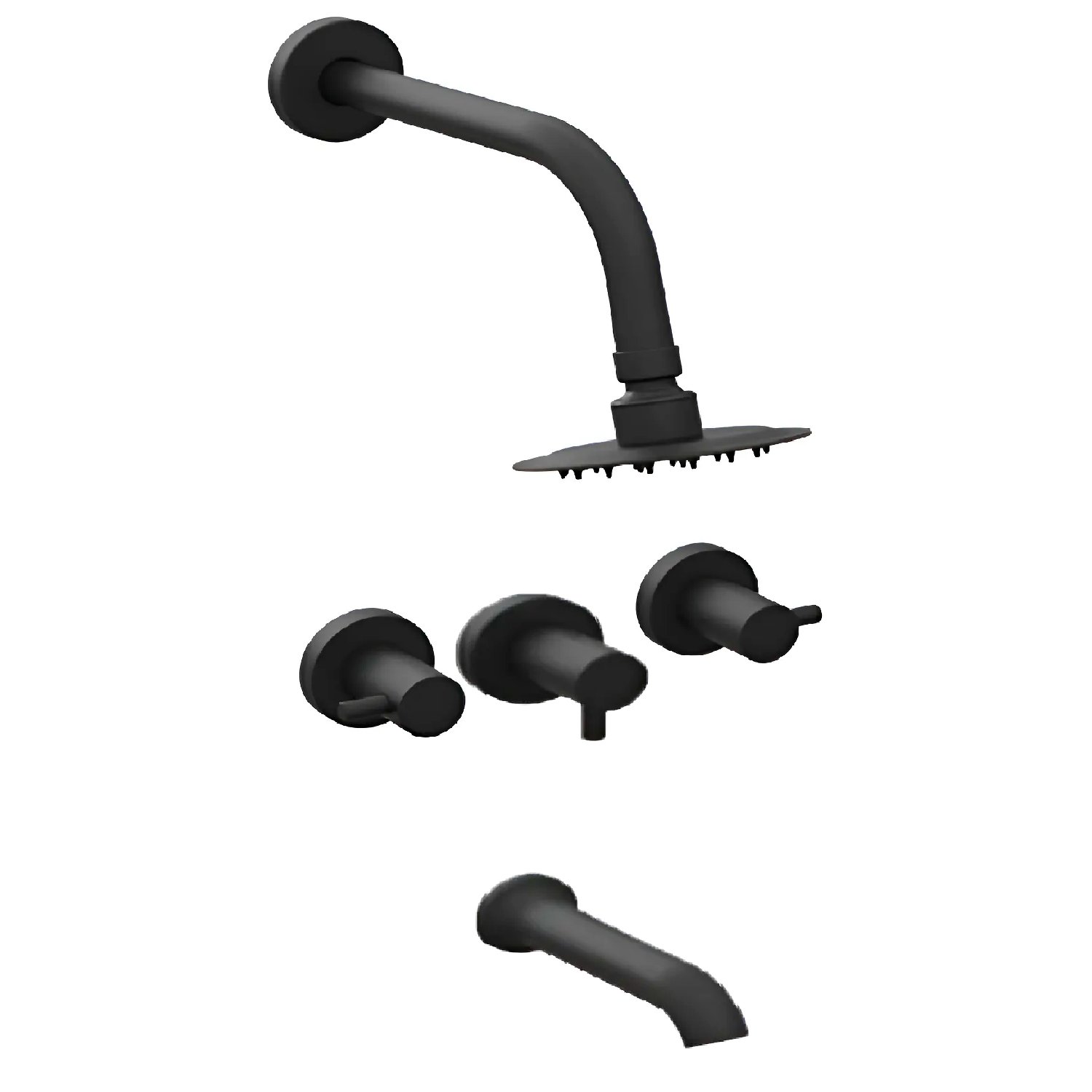 Griferia de Baño Ducha C/ Transferencia Mini Black Hidromet