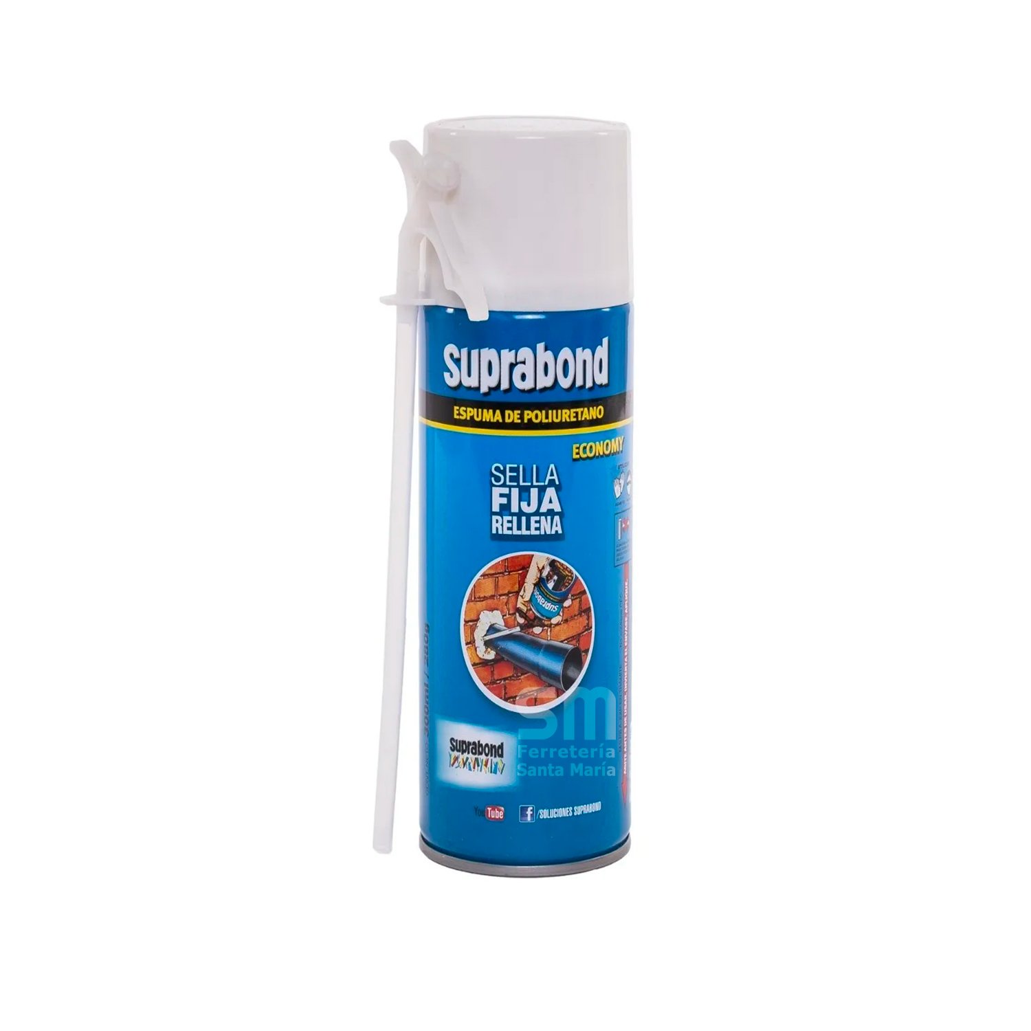 Espuma Poliuretano Expandido Aerosol Suprabond Economy 500ml