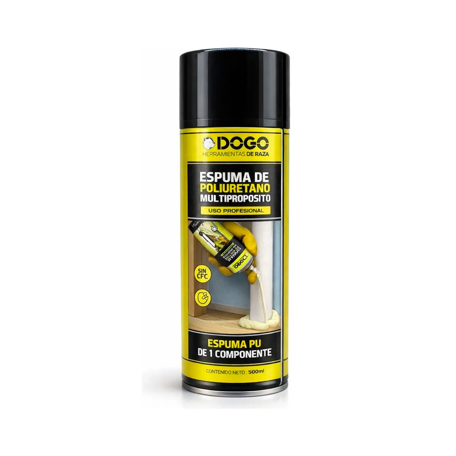 Espuma Poliuretano Expandido Aerosol Dogo 500 Ml