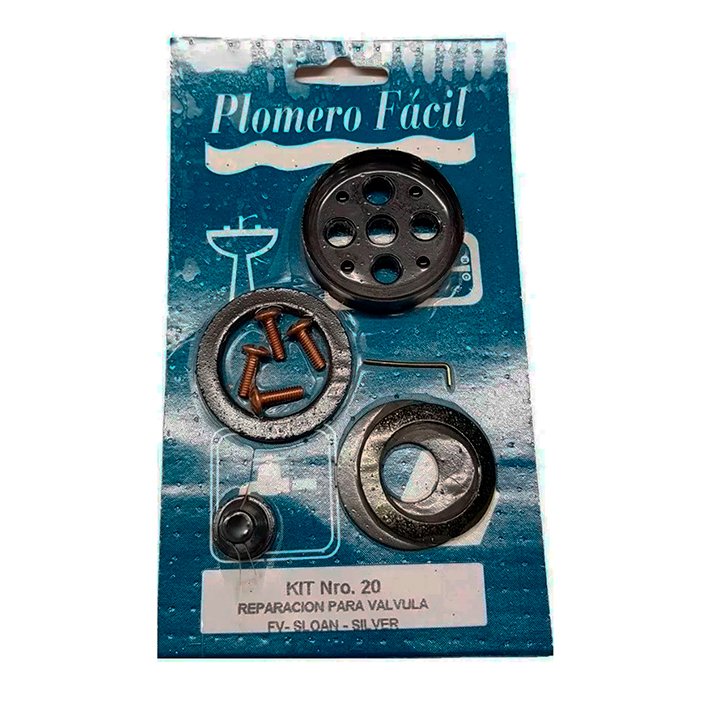 Kit Reparación Plomero Fácil N°20 P/ Válvula Fv y Sloan