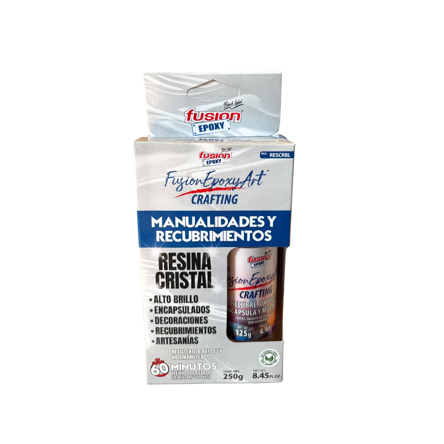 Fusion Epoxy Art Crafting Resina Cristal Decoración X 250 Gr