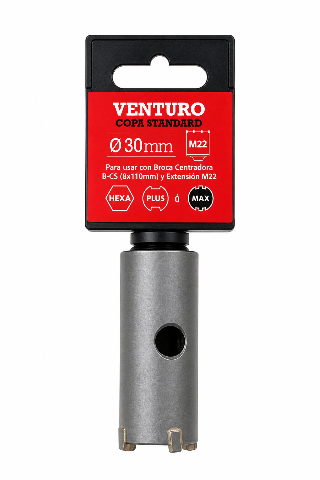 Sierra Copa Widia Venturo Ø 30mm M22 Sds Plus P/ Pared · foto 1