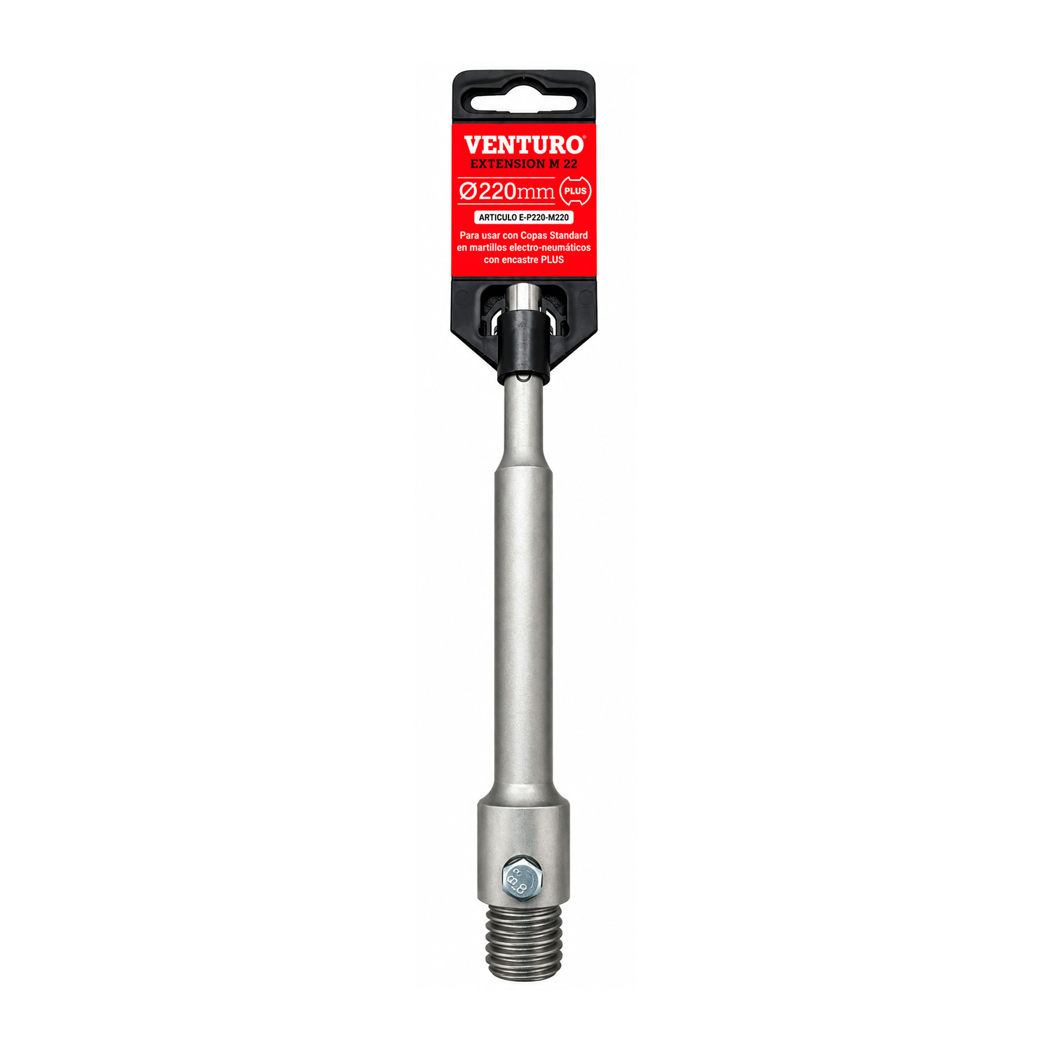 Vástago Extensión Sds Plus Venturo M22x 220mm P/ Copa Widia